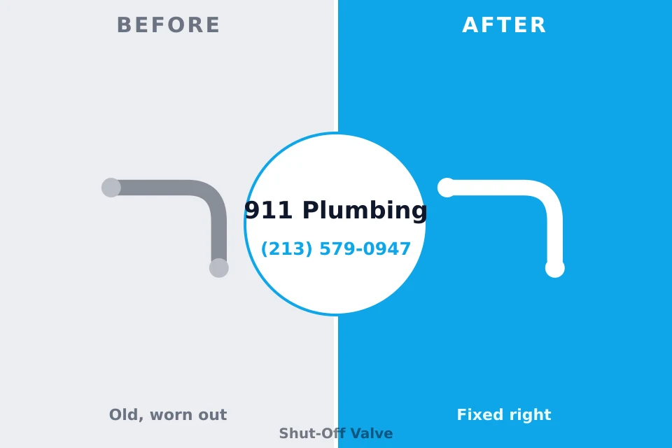 Before and after: plumbing repair North Haledon, NJ
